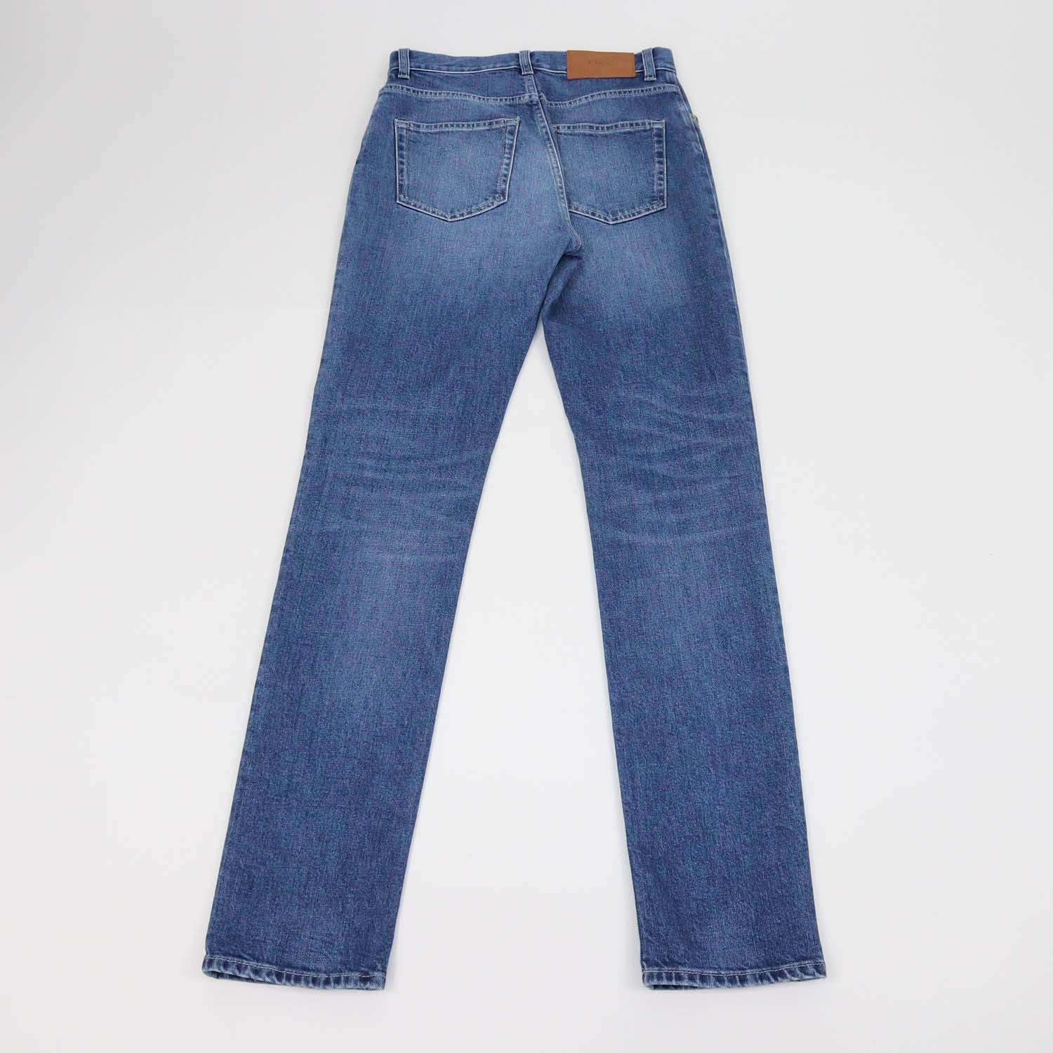 Chloe Ocean Blue Denim Straight Leg Pants