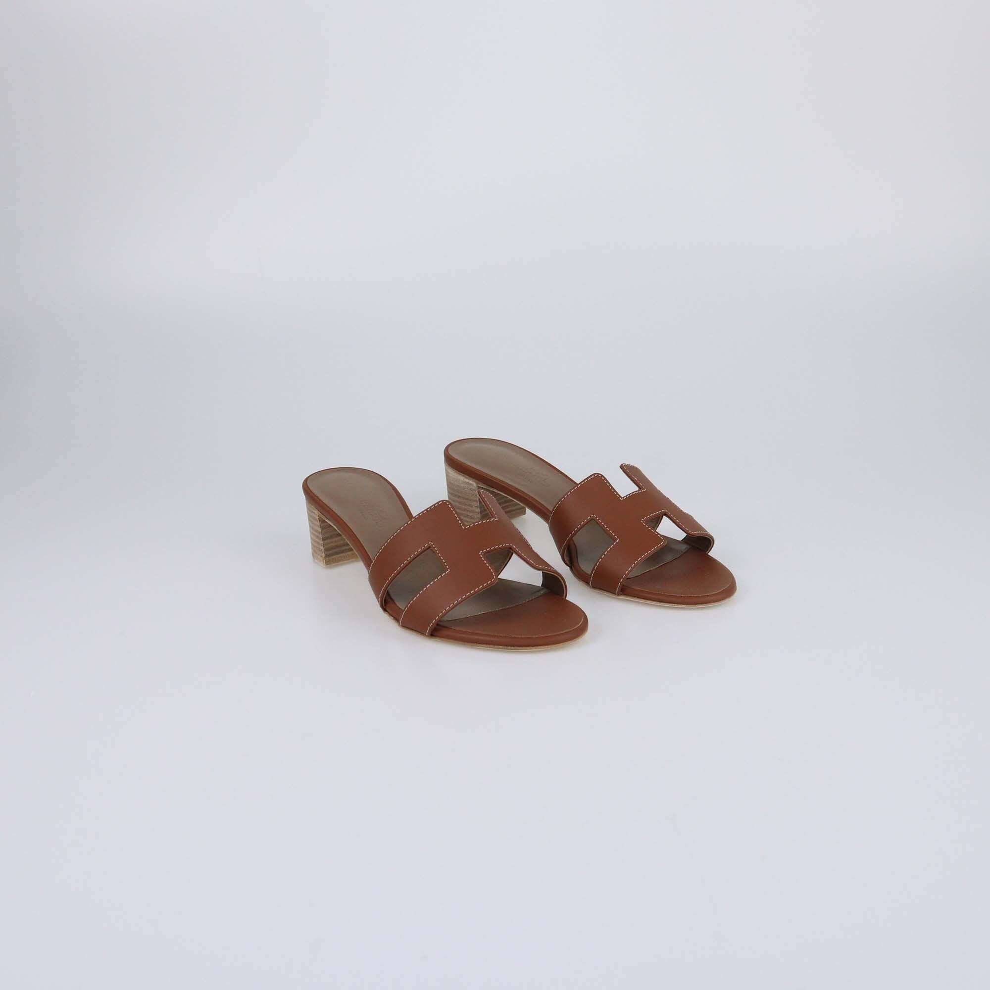 Hermes Gold Oasis Sandals Womens Hermes 