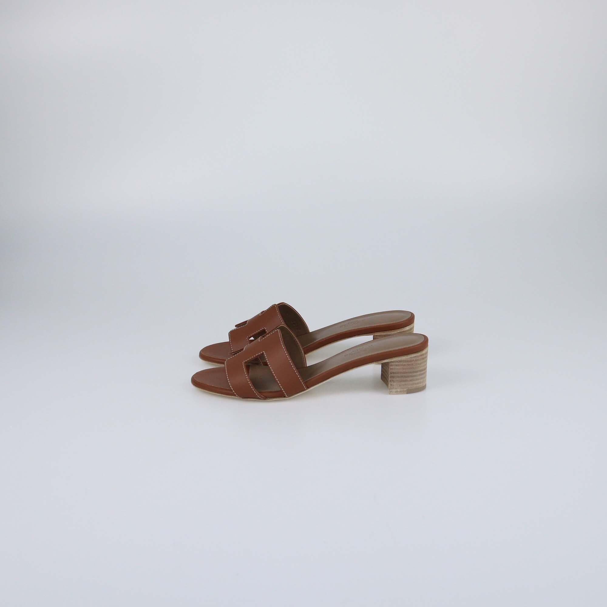 Hermes Gold Oasis Sandals Womens Hermes 