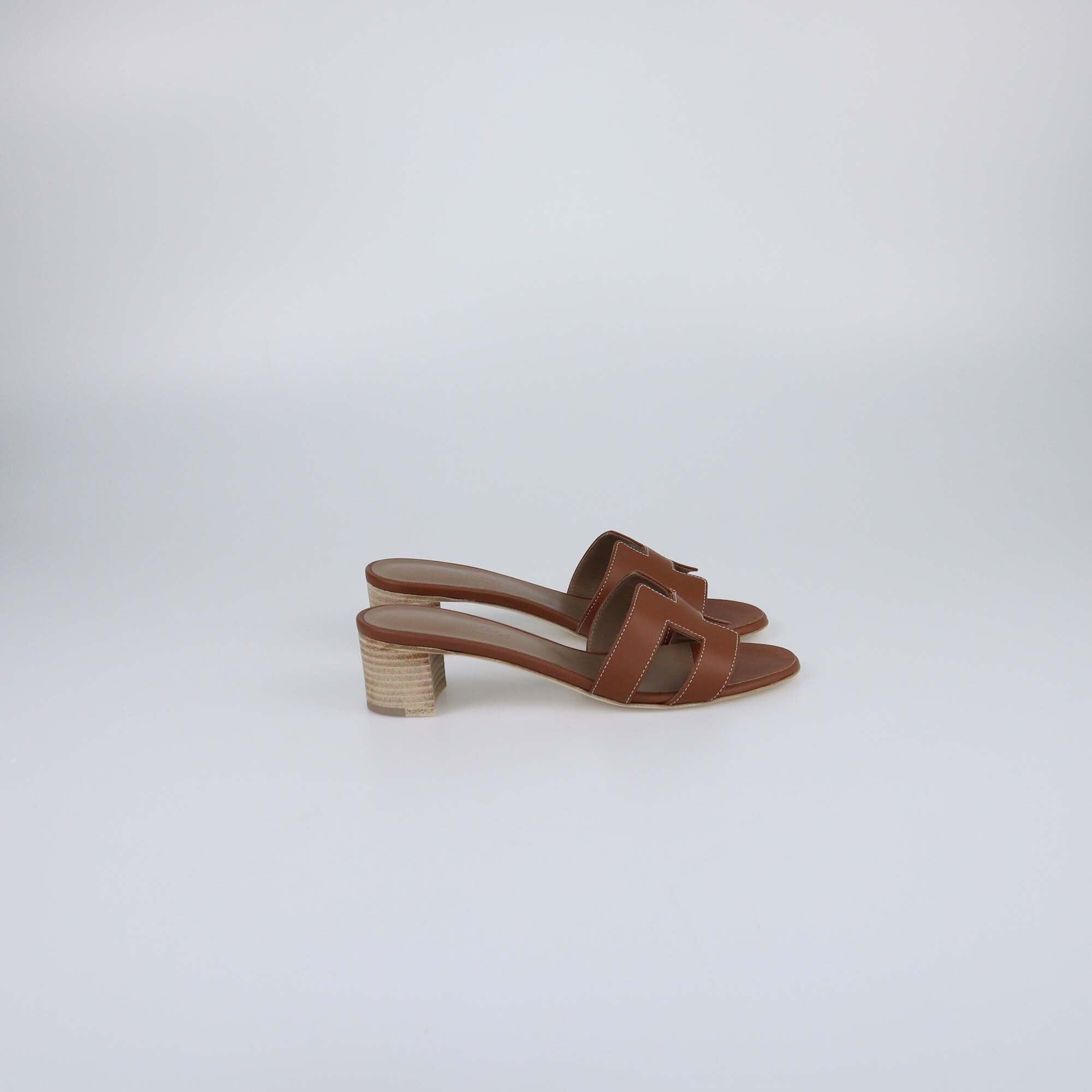 Hermes Gold Oasis Sandals Womens Hermes 