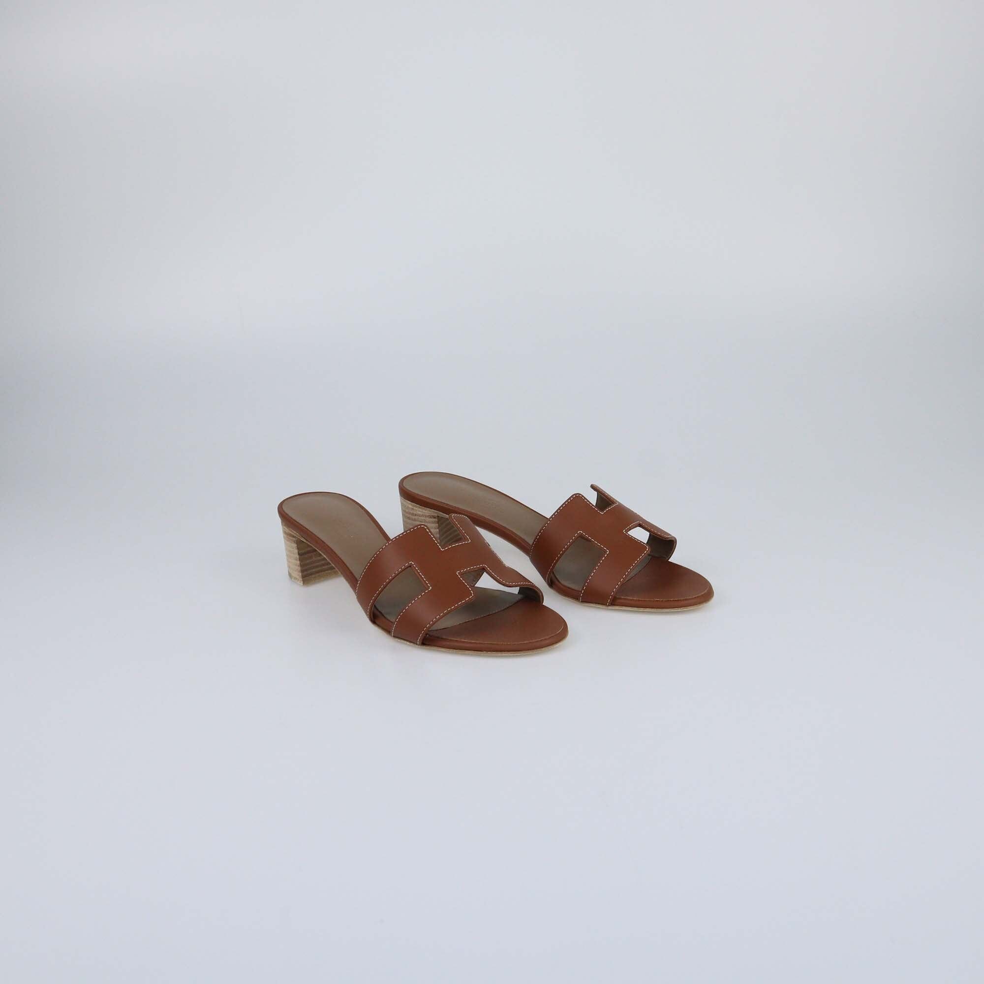 Hermes Gold Oasis Sandals Womens Hermes 