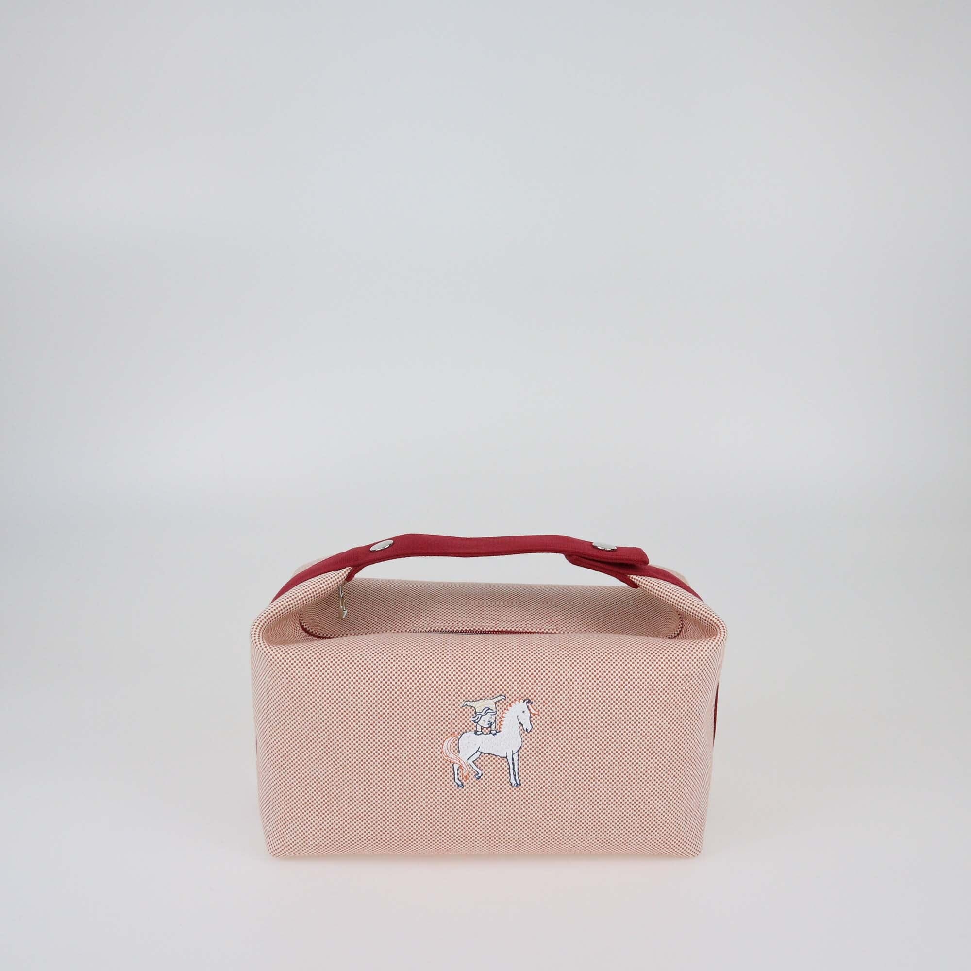 Hermes terracotta Large Bric-a-Brac Cabriole Case Womens Hermes 