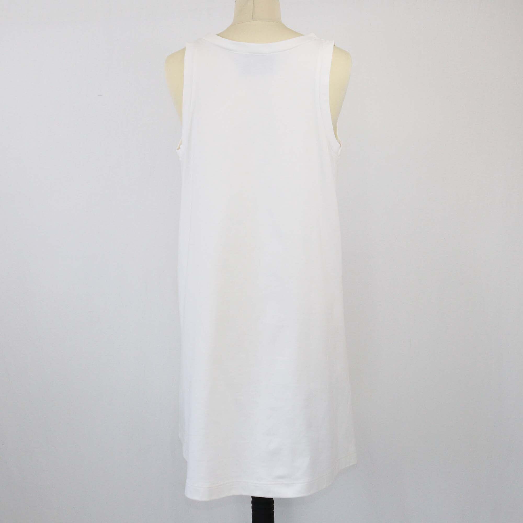 Prada White Embroidered Jersey Dress Womens Prada 