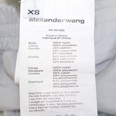 Alexander Wang Light Grey Nylon Bolero Track Jacket & Underwear Waistband Sports Jagger Set