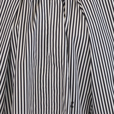 Nackiye Black/White Striped Cotton Grand Bazaar Mini Top
