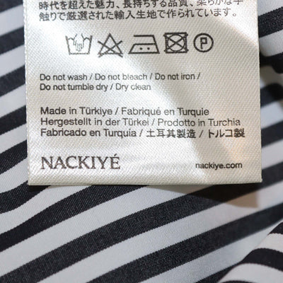 Nackiye Black/White Striped Cotton Grand Bazaar Mini Top
