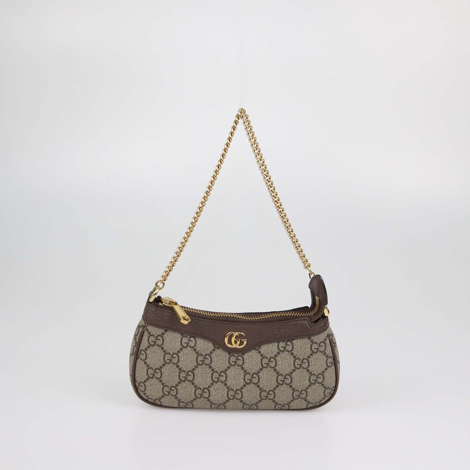 Gucci Beige/Ebony GG Supreme Canvas Mini Ophidia Bag