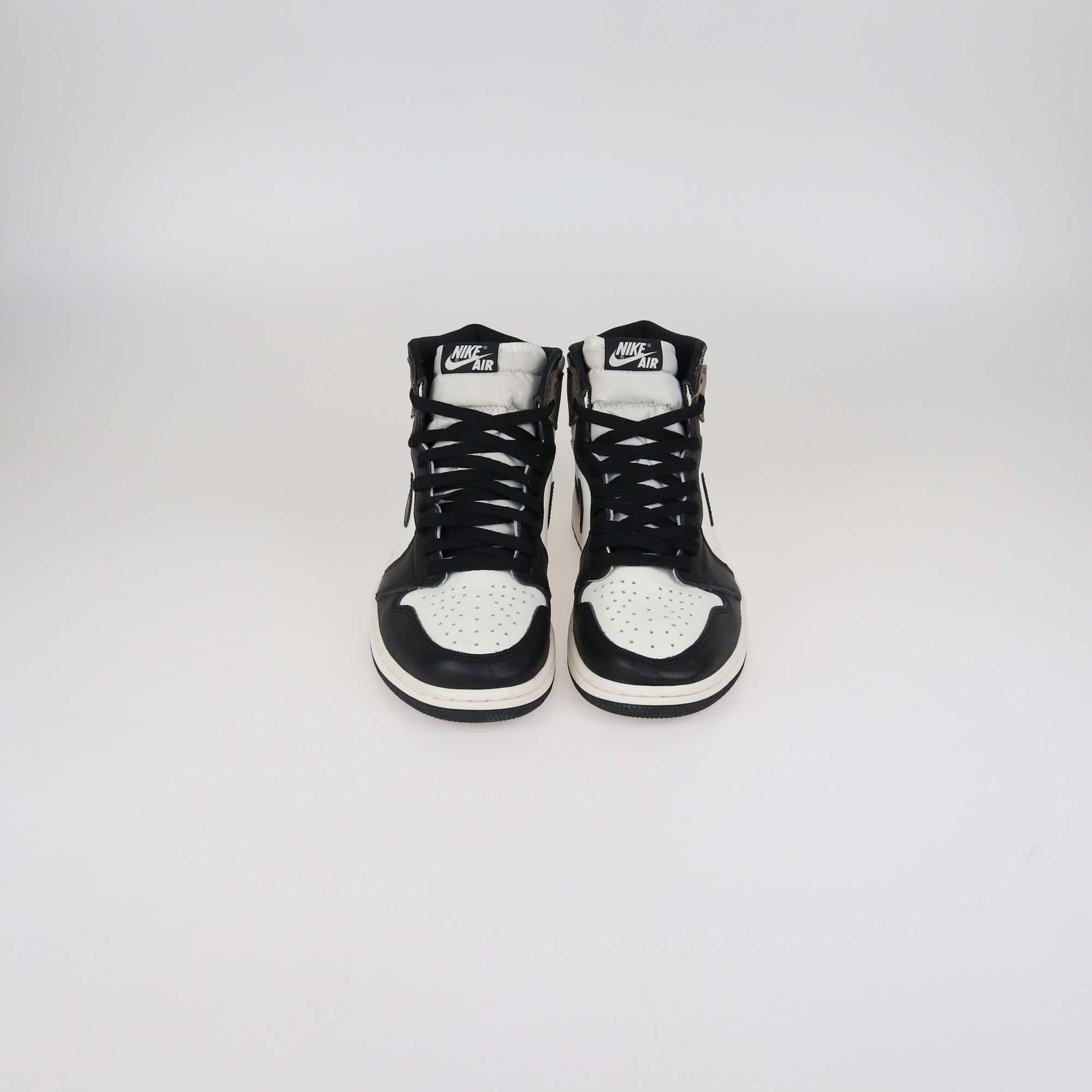 Nike Dark Mocha Leather and Suede Air Jordan 1 Retro High OG Sneakers