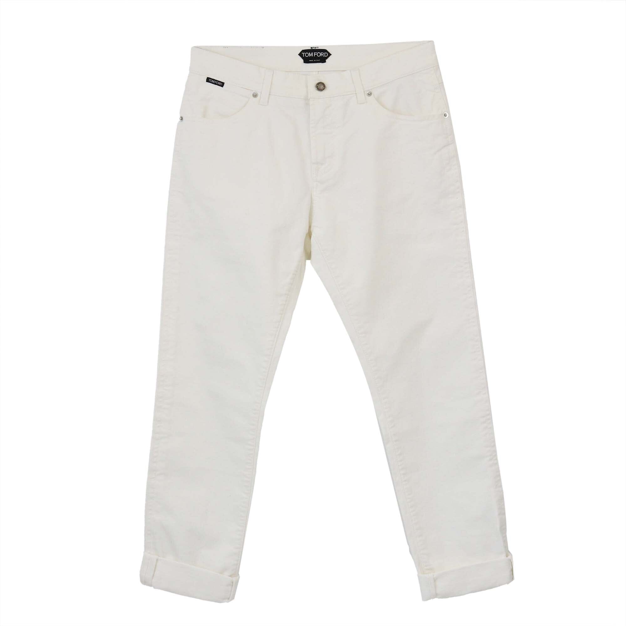 Tom Ford White Denim Pants Womens Tom Ford 