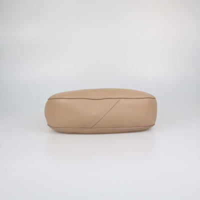 Jimmy Choo Beige Leather Stevie Hobo