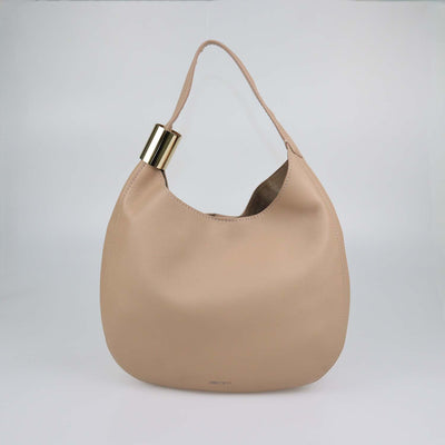 Jimmy Choo Beige Leather Stevie Hobo