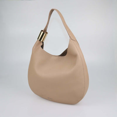 Jimmy Choo Beige Leather Stevie Hobo
