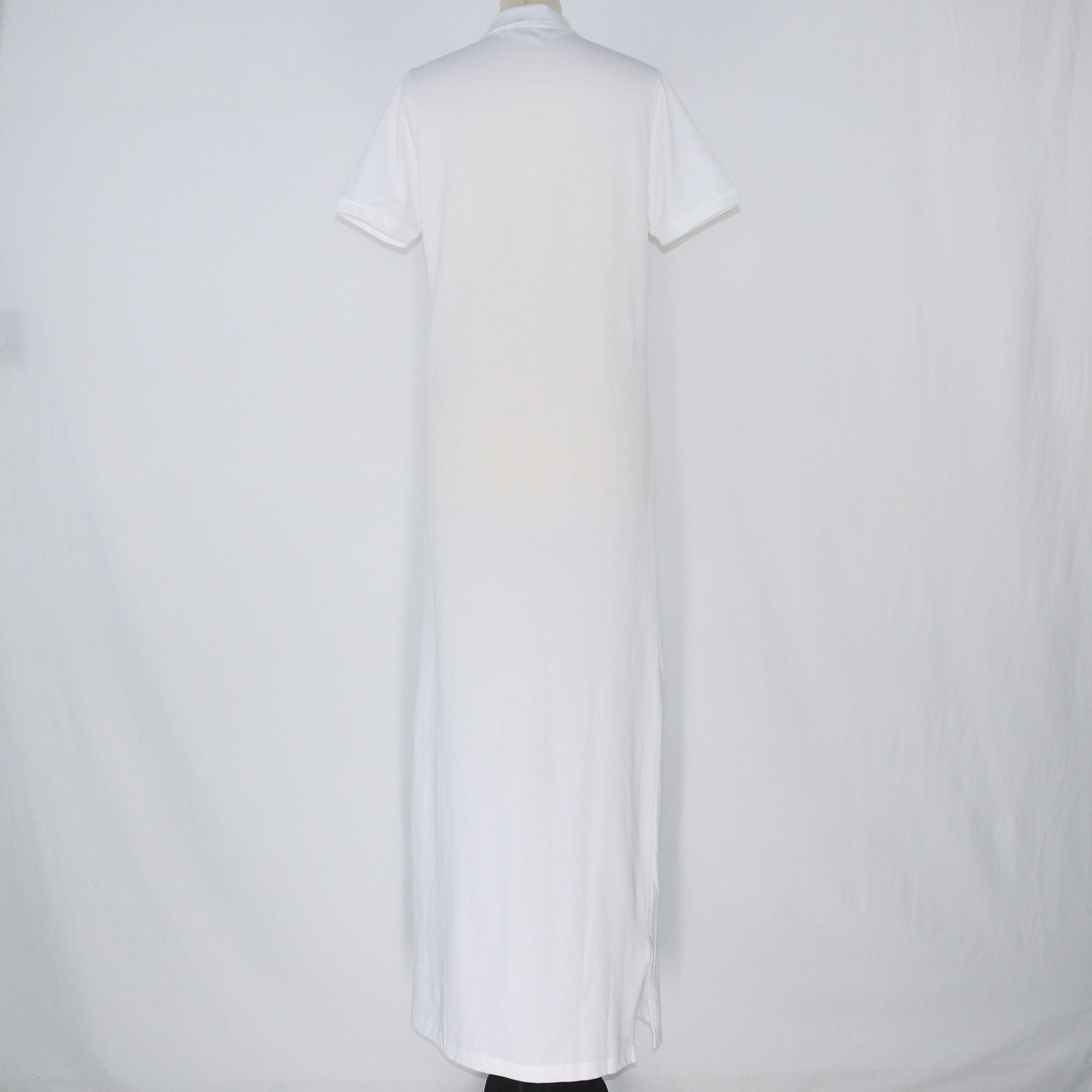 White Pique Polo Maxi Dress Dresses Prada 