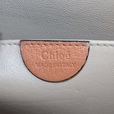 Chloe Peach Leather Medium Elsie Shoulder Bag