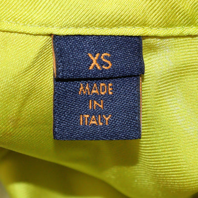 Louis Vuitton Yellow/White Silk Shibori Tie Dye Short Sleeve Shirt & Short Set