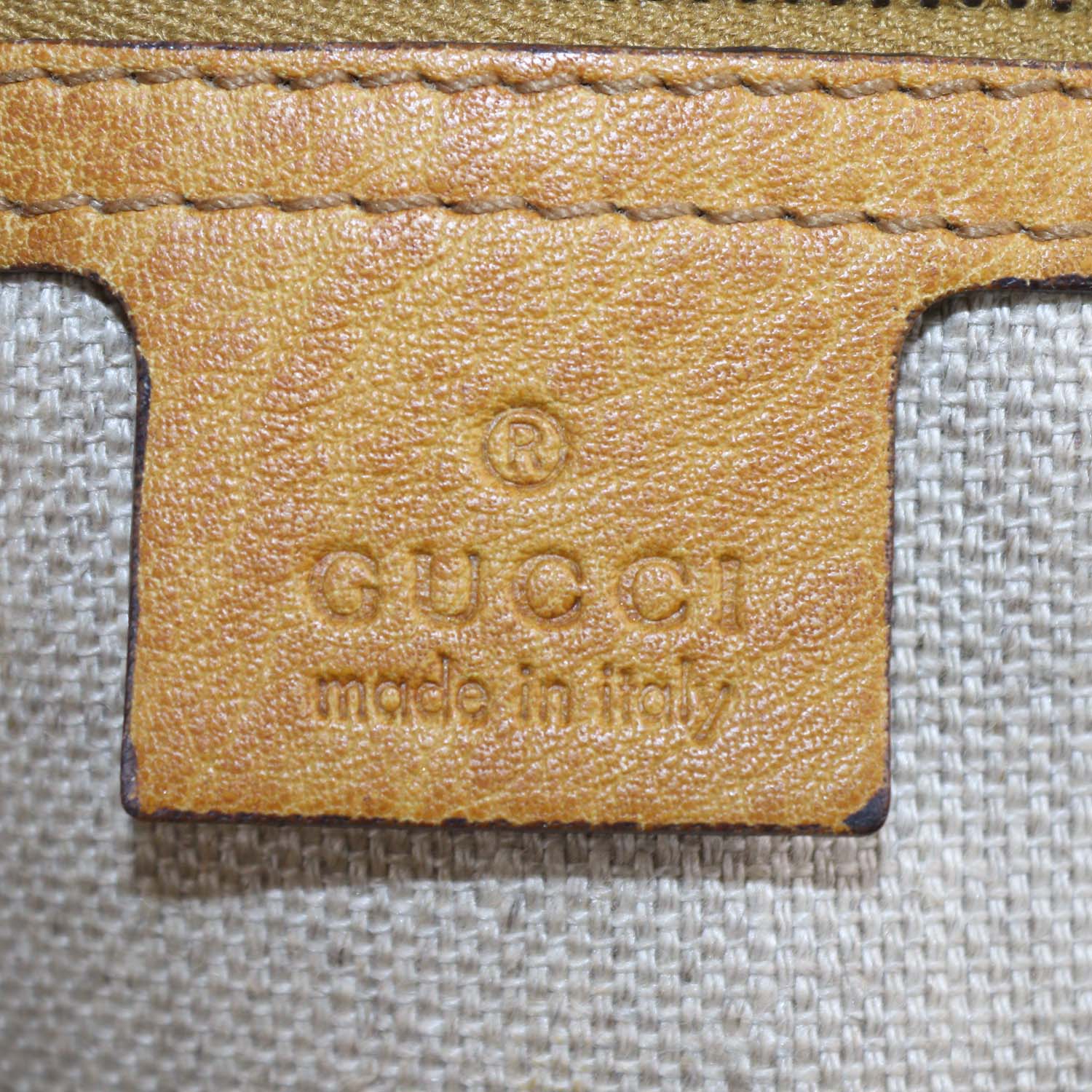 Gucci Tan Raffia and Leather Large New Pelham Shoulder Bag