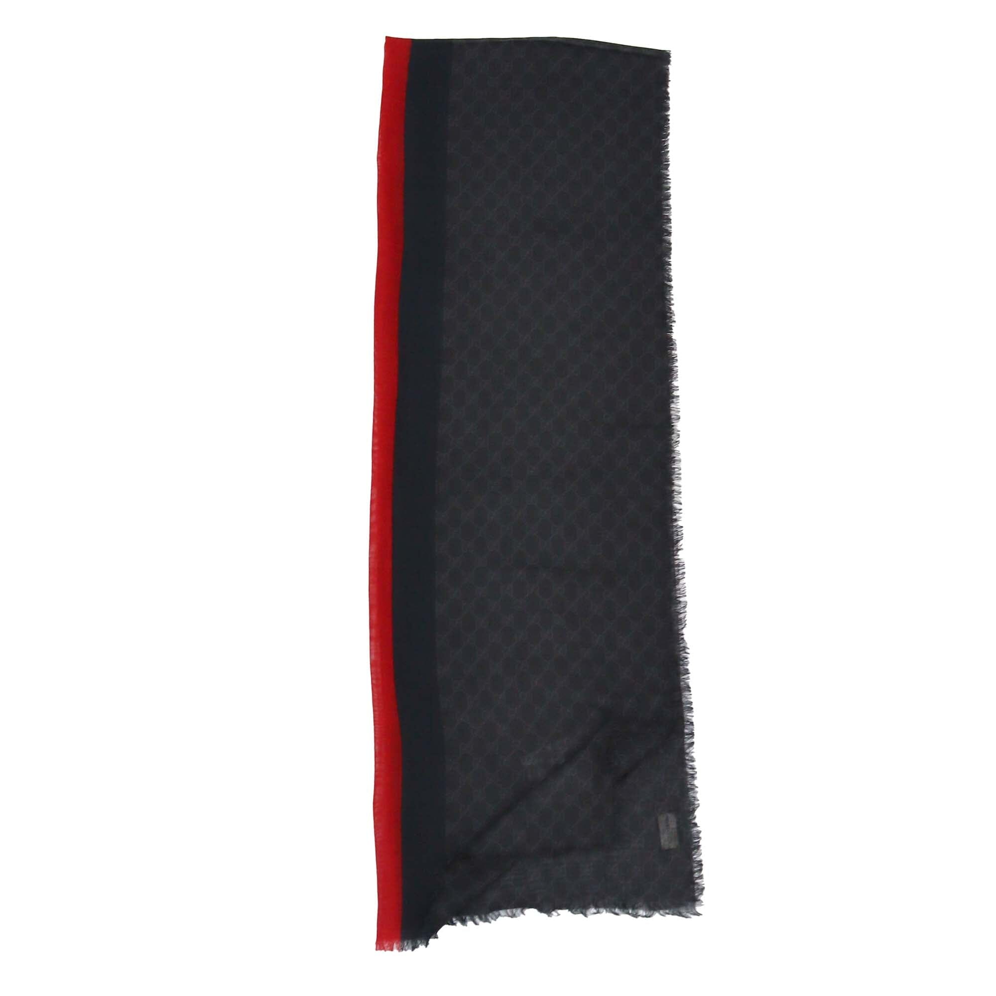 Gucci Blac GG Web Scarf Womens Gucci 