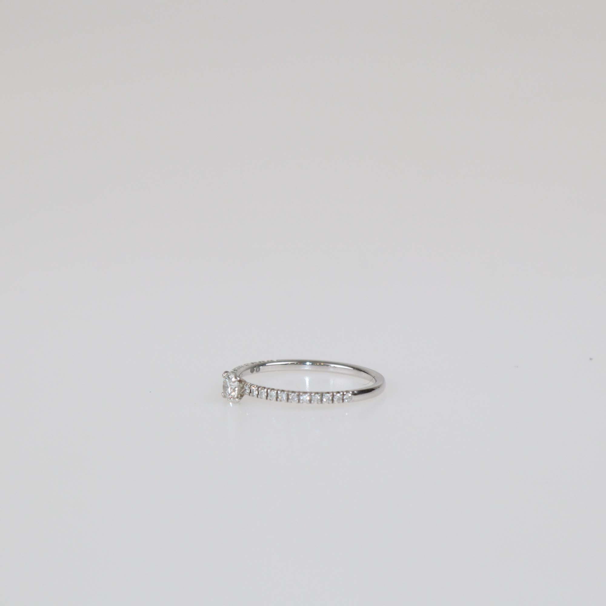 Cartier Platinum Etincelle de Cartier Solitaire Diamond Paved Engagement Ring