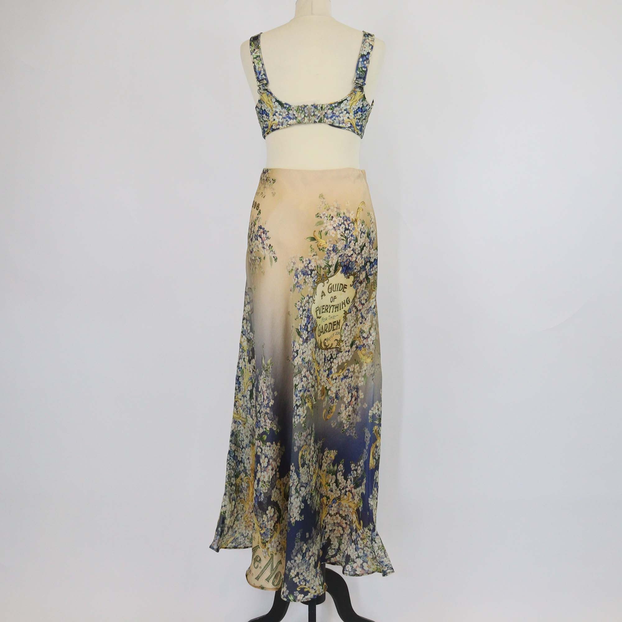 Zimmermann Multicolor Silk Floral Print Tama Bralette and Maxi Skirt Set