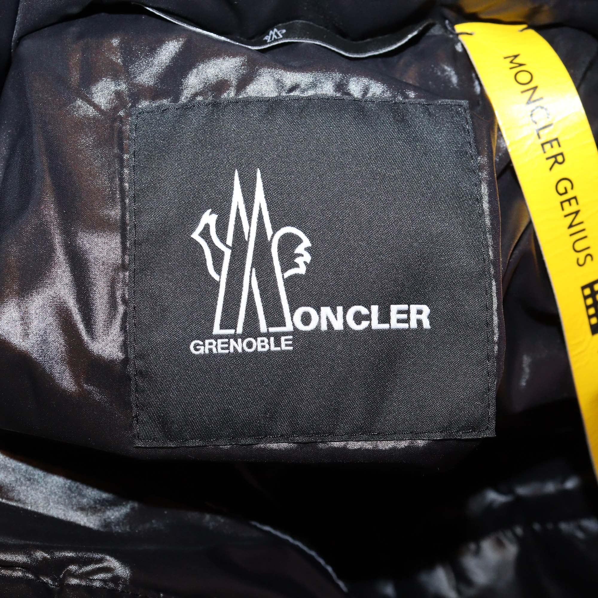 Moncler Grenoble x Naj-Oleari Pink Printed Plumel Down Ski Jacket & Stretch Jersey Stirrup