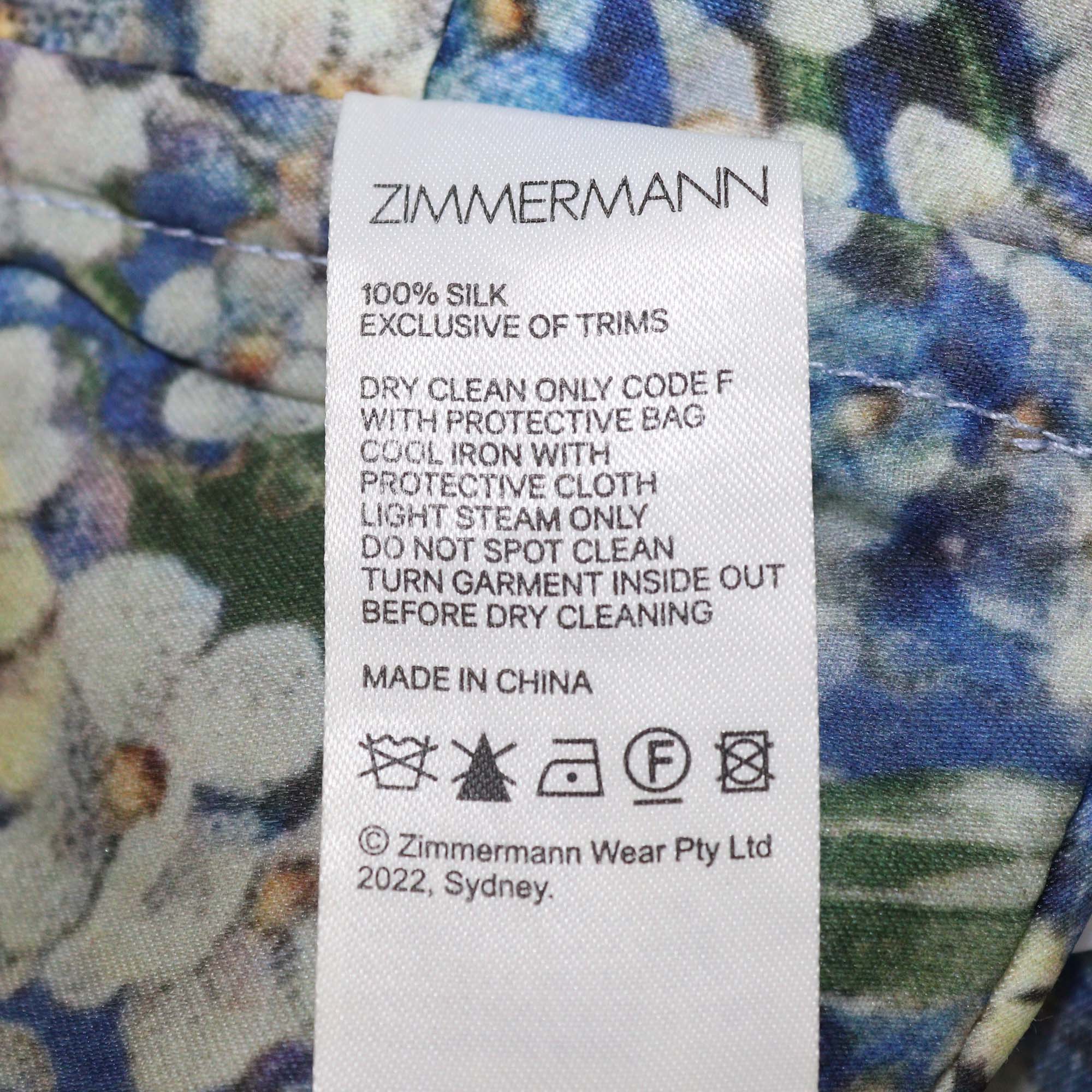 Zimmermann Multicolor Silk Floral Print Tama Bralette and Maxi Skirt Set
