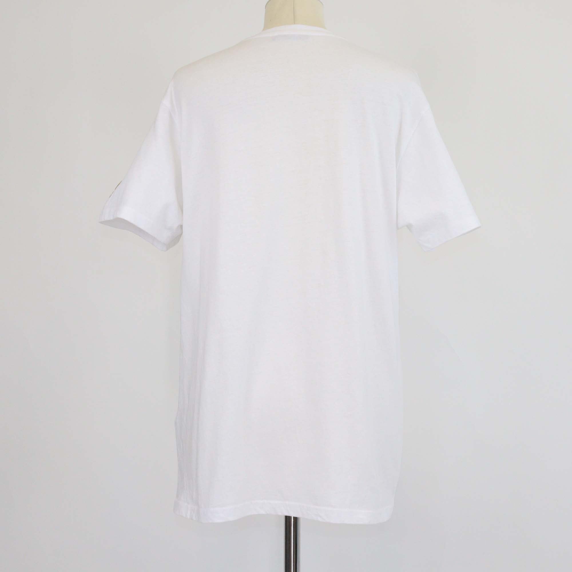 Cavalli Class White Cotton Logo Print T-Shirt