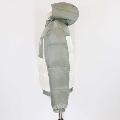Emporio Armani Junior Sage Green/White Synthetic Puffer Down Jacket