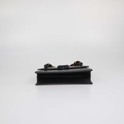 Off-White Black Leather Gummy Jitney 1.4 Top Handle Bag
