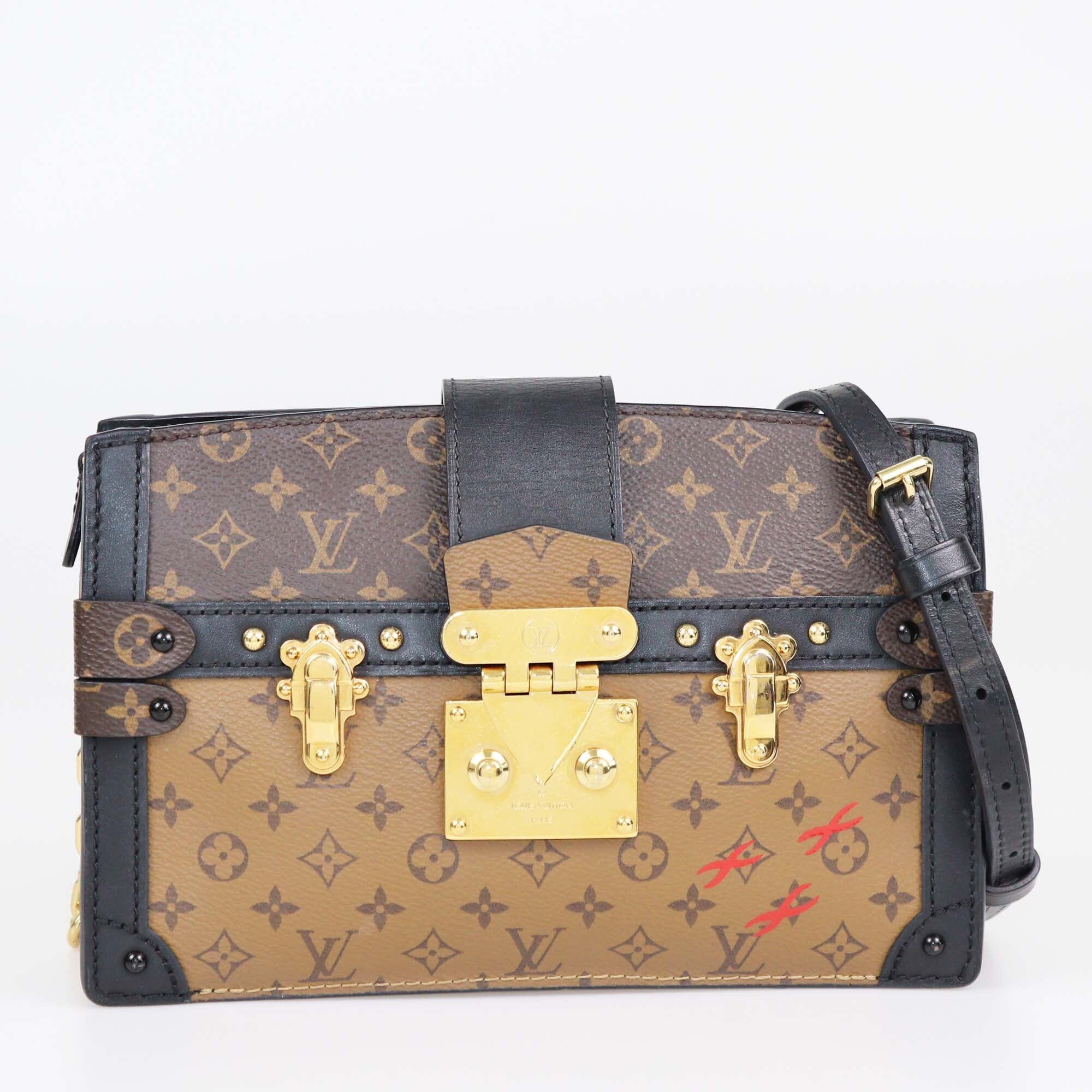 Louis Vuitton Reverse Monogram Trunk Clutch Womens Louis Vuitton 