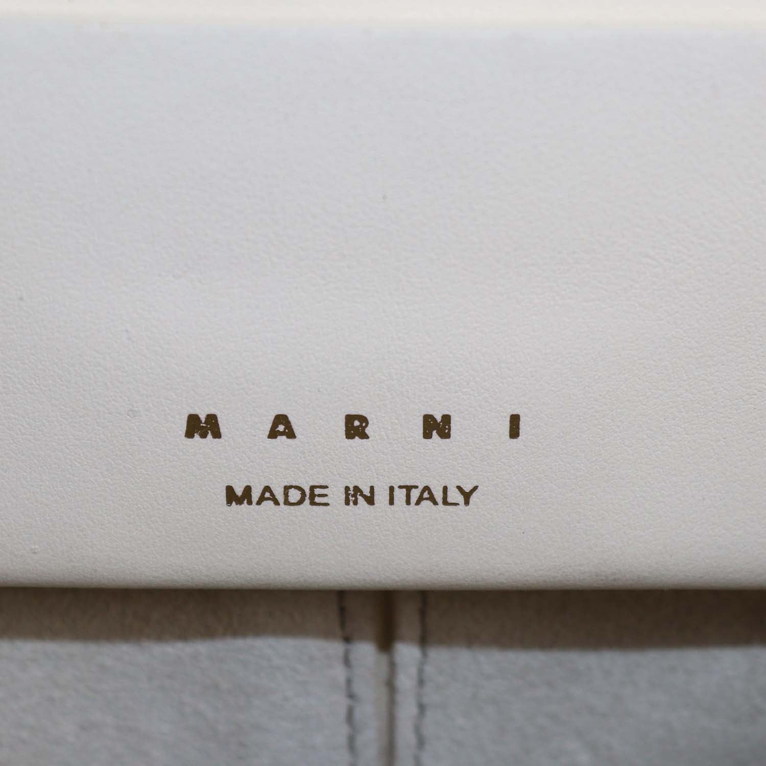 Marni Cream Leather Medium Toggle Shoulder Bag