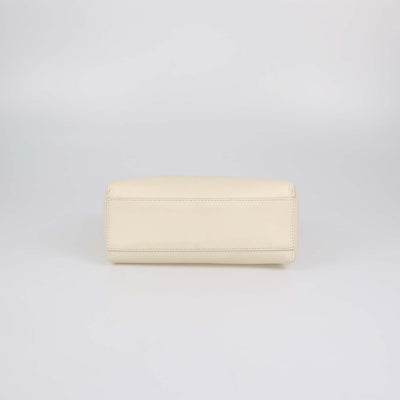 Marni Cream Leather Medium Toggle Shoulder Bag
