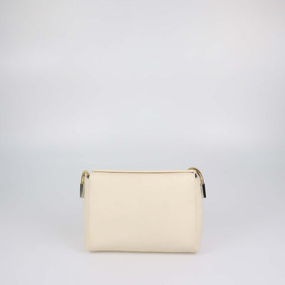 Marni Cream Leather Medium Toggle Shoulder Bag