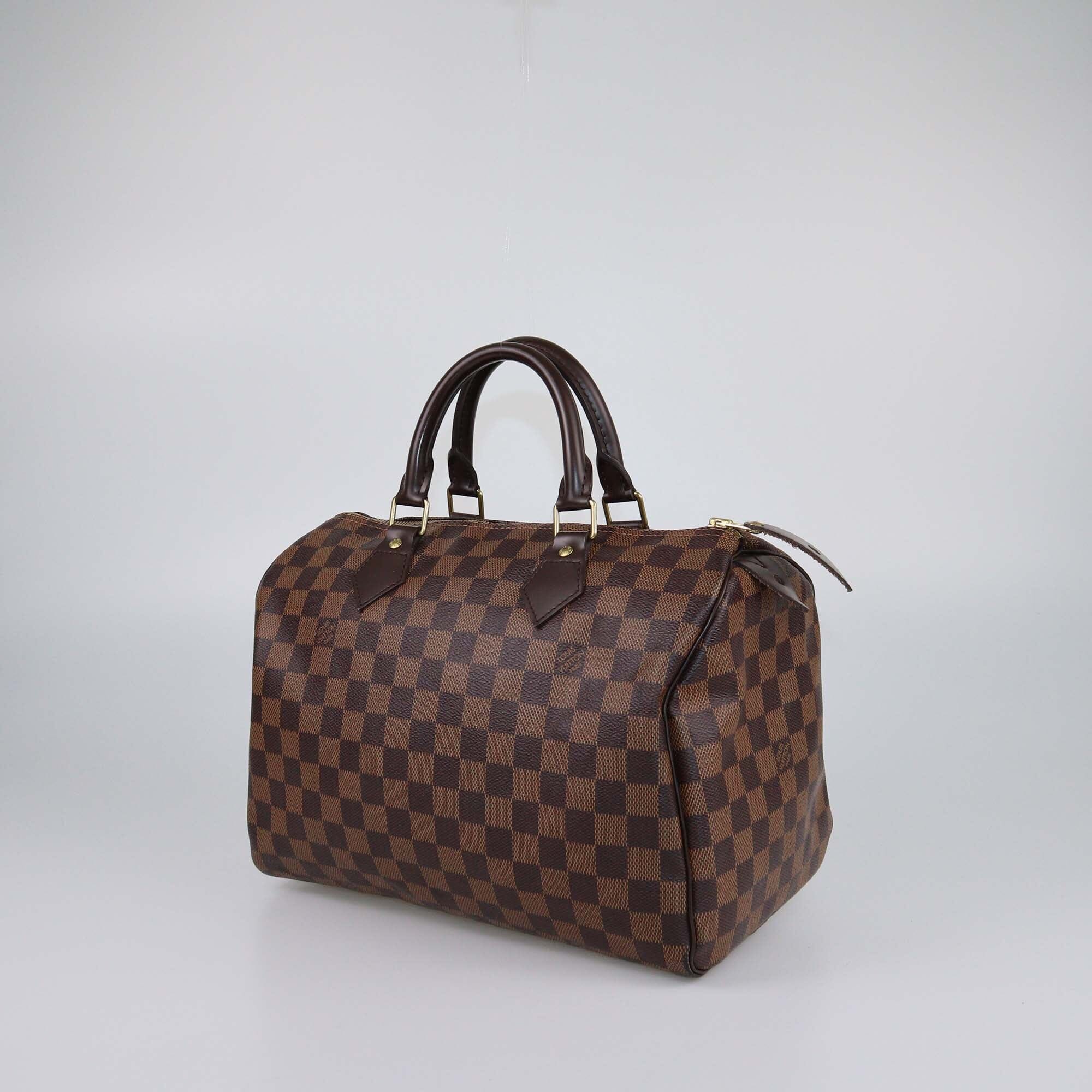 Louis Vuitton Damier Ebene Speedy 30 Womens Louis Vuitton 