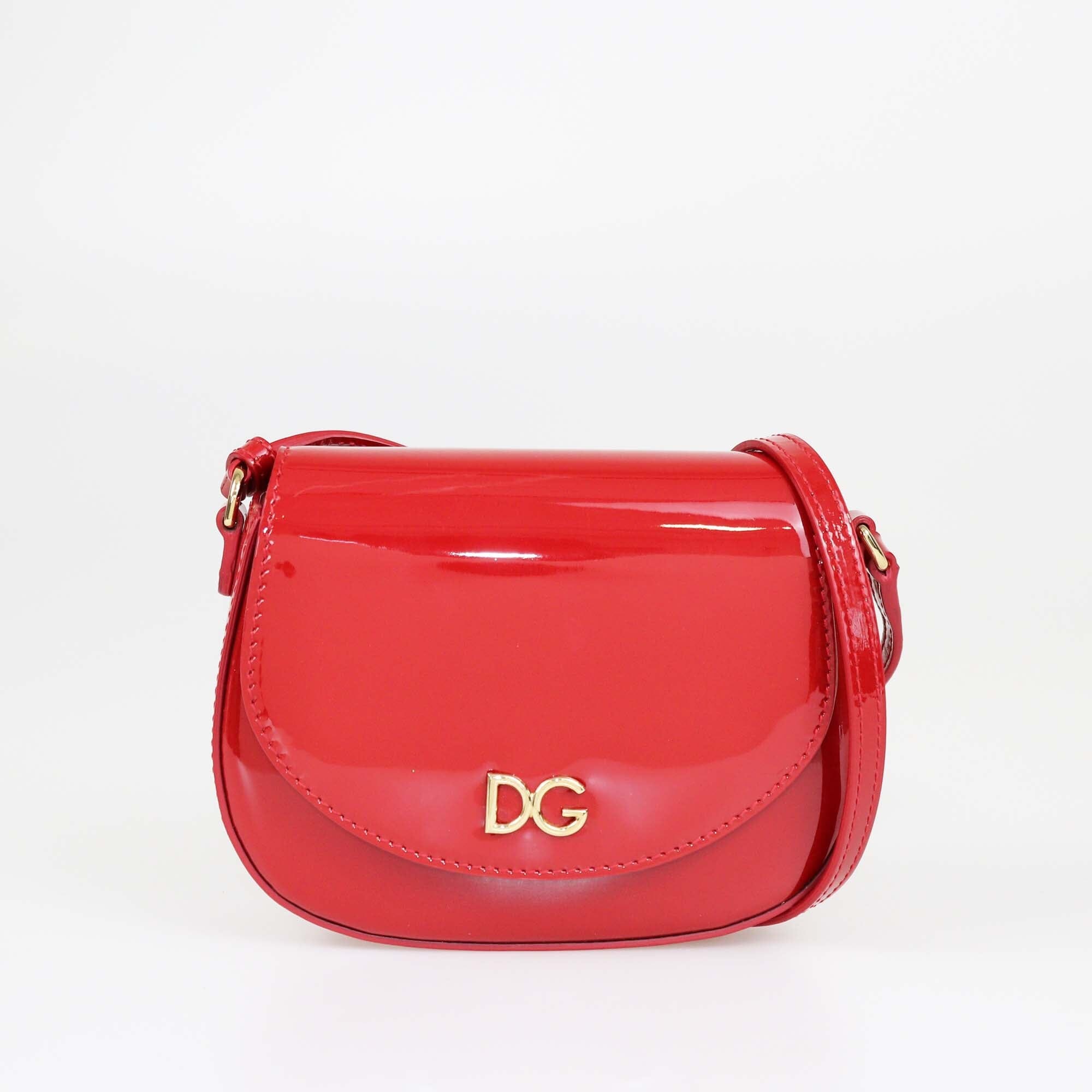 Dolce & Gabbana Red DG Logo Kids Shoulder Bag Womens Dolce & Gabbana 