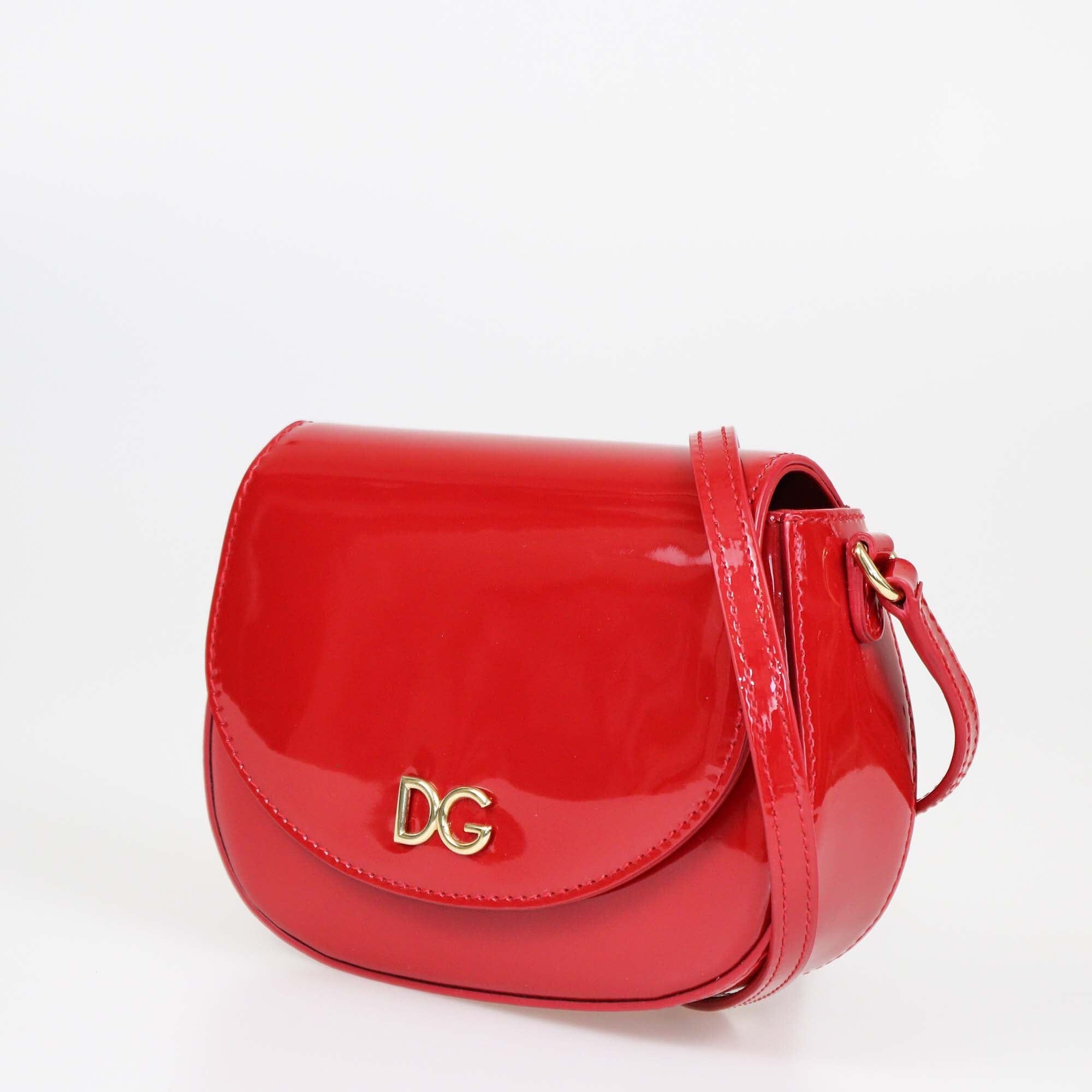 Dolce & Gabbana Red DG Logo Kids Shoulder Bag Womens Dolce & Gabbana 