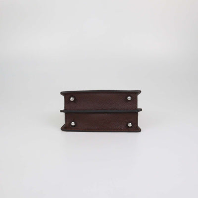 Fendi Brown Ombre Leather Petite Peekaboo ISeeU Top Handle Bag