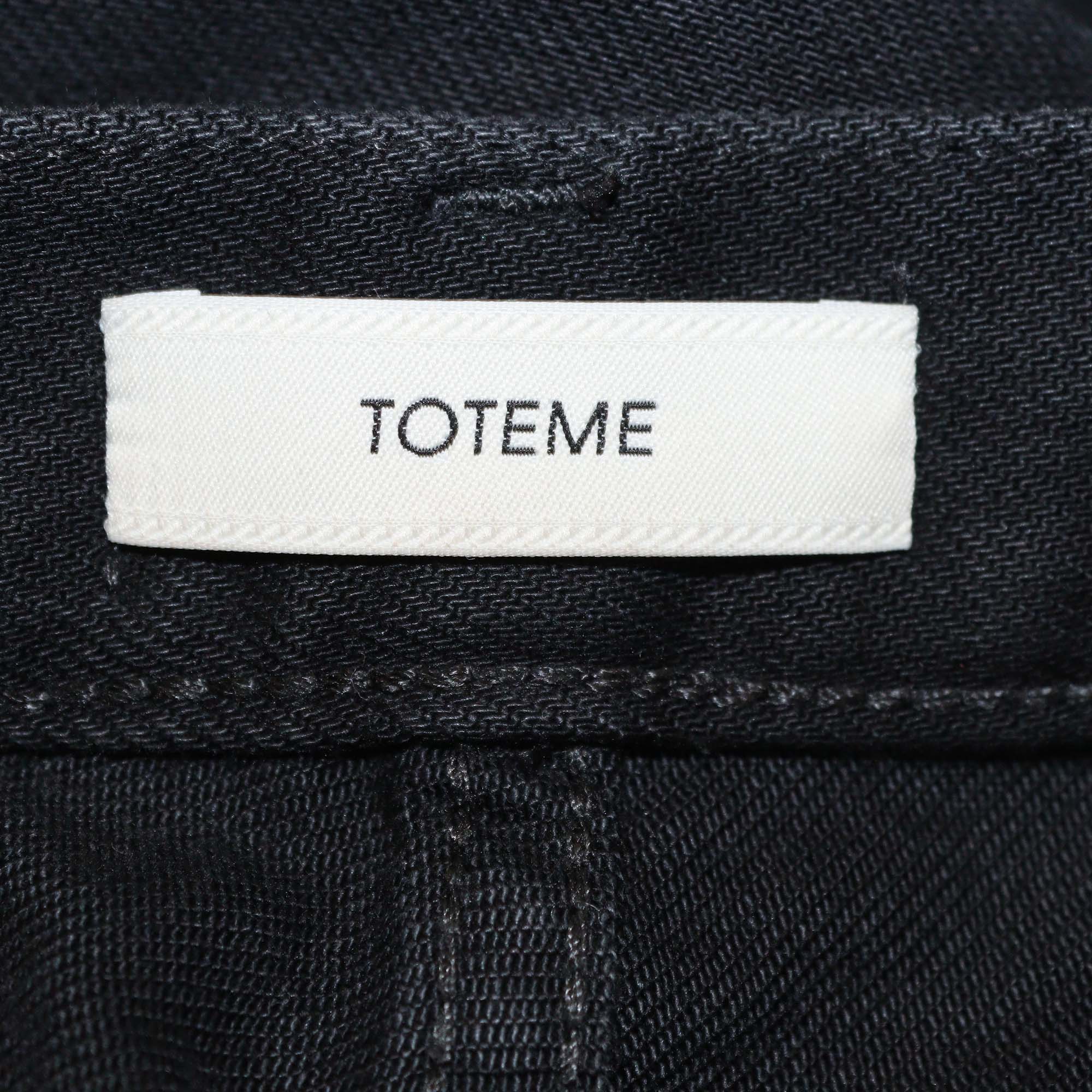 Toteme Black Denim Classic Cut Pants