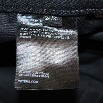 Toteme Black Denim Classic Cut Pants