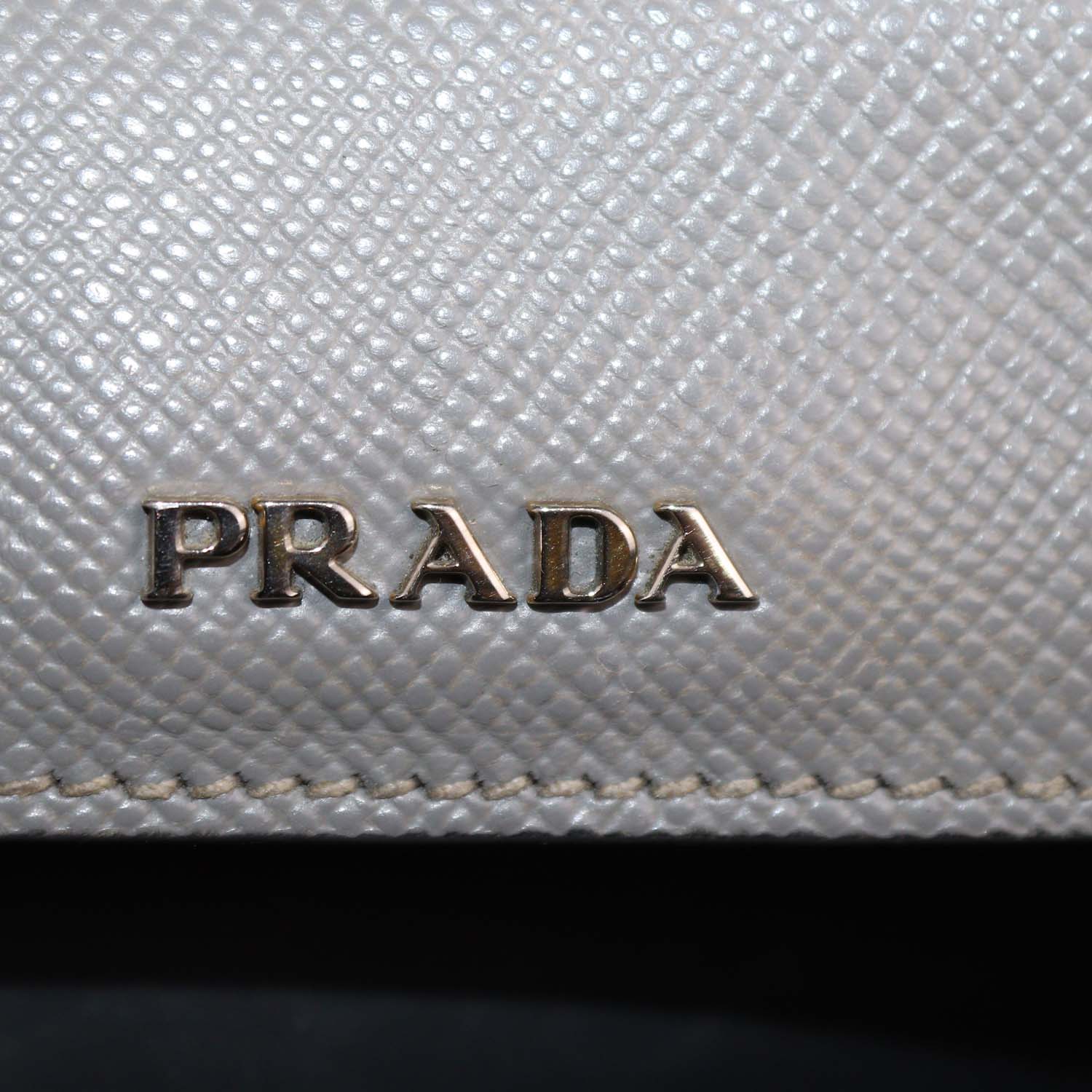 Prada Grey Exotic Skin and Leather Patchwork Double Handle Tote