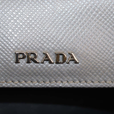 Prada Grey Exotic Skin and Leather Patchwork Double Handle Tote