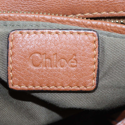 Chloe Brown Leather Medium Marcie Shoulder Bag