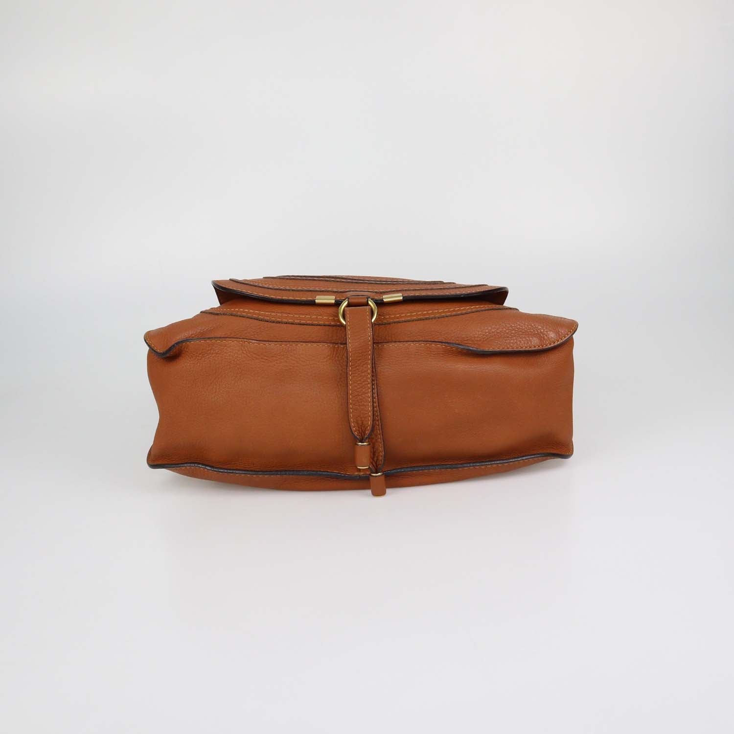 Chloe Brown Leather Medium Marcie Shoulder Bag