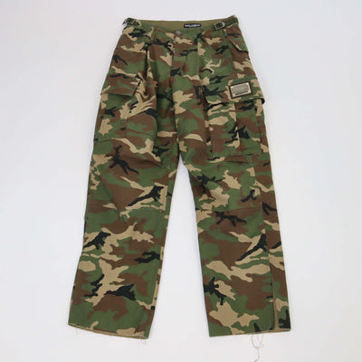 Dolce & Gabbana Green Cotton Camouflage Cargo Pants