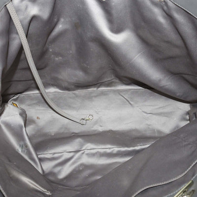 Chanel Grey Quilted Vinyl and Tweed Funny Patchwork Tote