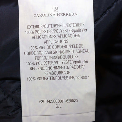 CH Carolina Herrera Navy Blue Quilted Puffer Jacket