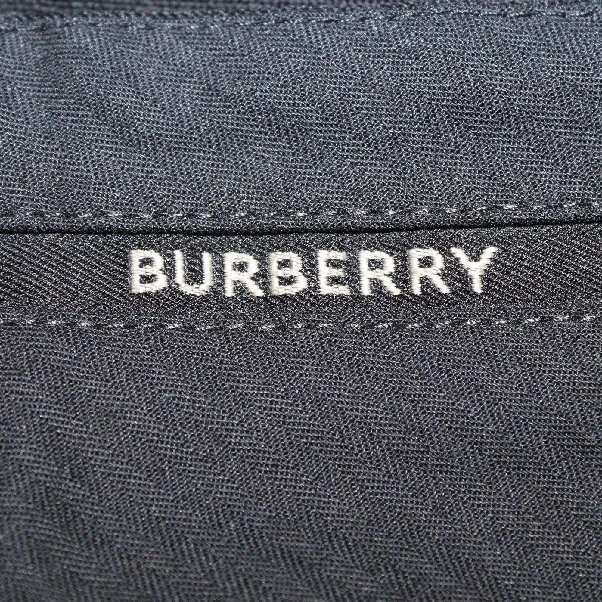 Burberry Black Wool Draped Sheer Side Straight Leg Pants