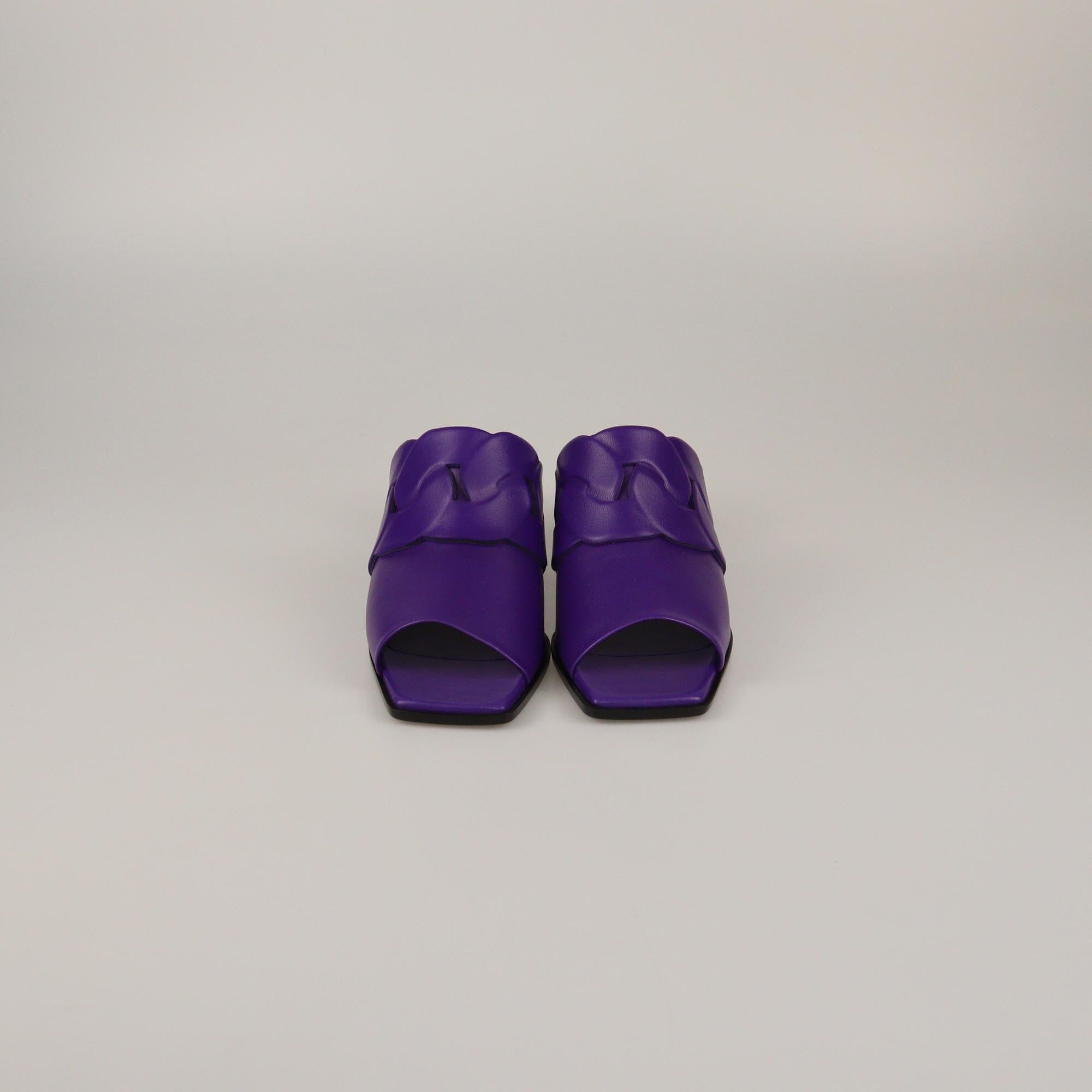 Hermes Purple Hanna 55 Sandals Womens Hermes 