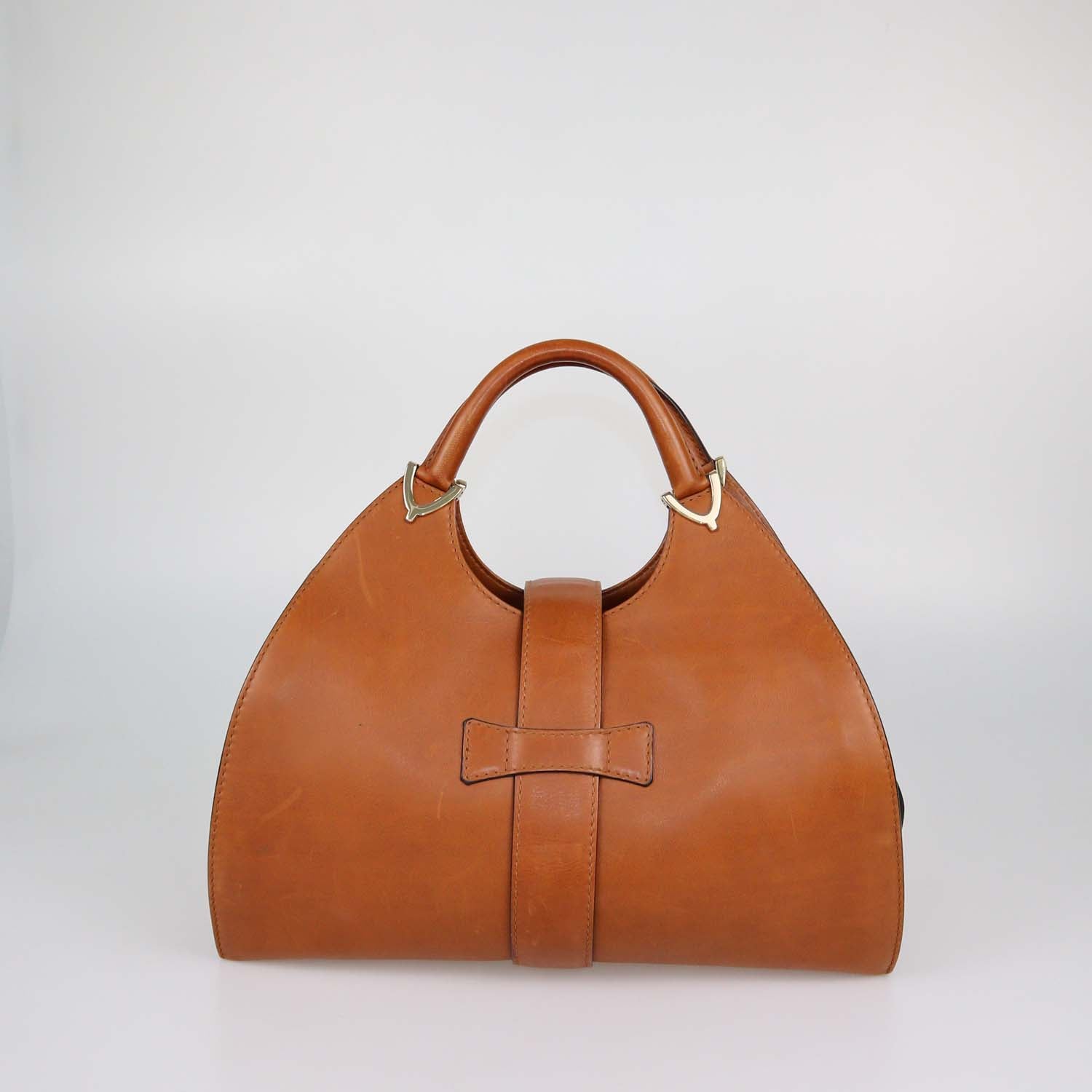 Gucci Tan Leather Stirrup Bag