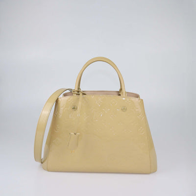 Louis Vuitton Dune Monogram Vernis Montaigne MM Bag