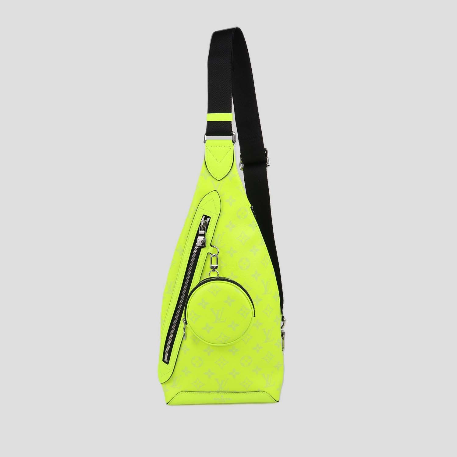 Louis Vuitton Neon Green Monogram Taigarama Duo Sling Bag